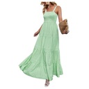 Dámske šaty na voľný čas Sling pás pásik Resort Dress Summer Resort, S