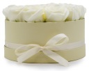 Коробка Soap Flower - 14 кремовых роз в коробке