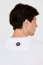 PHILIPP PLEIN Pánske tričko biele s veľkým logom XXL Dominujúci vzor logo