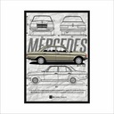 MERCEDES CLASSIC W123 настенная картина