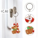 30 ШТУК XMAS BRELOKI DO КЛЮЧІ MIX КОЛЬОРІВ СТІЙКИ ZAWIESZKI DO TOREB  (18878075338) фото min 15