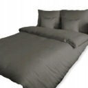 Комплект постельного белья серый гладкий из микрофибры 160X220CM