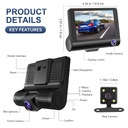 CAMERA AUTOMOTIVE DASHBOARD CAMERA DRIVER CAMERA REAR VIEW CAR 