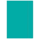 ПАПКА С ЛАСТИКОМ A4+ FLUO БИРЮЗОВЫЙ ИНТЕРПРИНТ