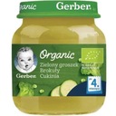 Gerber Organic Dinner Зеленый Горошек Брокколи Кабачки с 4 месяцев 125 г