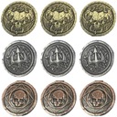 НАБОР ИЗ 9 МЕТАЛЛИЧЕСКИХ МОНЕТ «МОНСТЕРЫ»