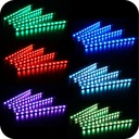 DIODO LUMINOSO LED ILUMINACIÓN INTERIOR AUTO CABINAS COCHE RGB 