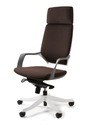 APOLLO Коричневое вращающееся кресло Уникальный офис Белый
