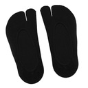 Dámske 2-prstové žabkové ponožky Women No Show Black Dominujúca farba prehľadná