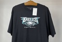 Bavlnené pánske tričko Philadelphia EAGLES football MAJESTIC veľ. XL Dominujúca farba čierna