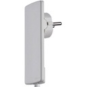 Вилка EVOline для розетки, белая