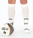 Белые футбольные носки KEEZA, размеры 33-35.