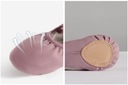 Дышащие балетные танцевальные туфли 33 Dirty Pink