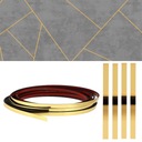 ДЕКОРАТИВНАЯ ЗОЛОТАЯ ЛЕНТА ПВХ 9мм - 1см х 10 метров