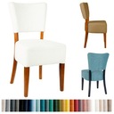 Krzesło tapicerowane OSKAR 7 skandynawskie masywne loftowe welurowe velvet