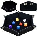 Настольные ролевые игры Black Hexagonal Hex Dice Tray