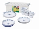 Обеденный набор - Stack Box Blue Ocean Antislip
