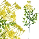 ИСКУССТВЕННЫЕ ЦВЕТЫ РУСКУСА 55 см, ВЕТКИ ЗЕЛЕНЫХ ЛИСТЬЕВ ДЛЯ ЖЕЛТОГО ЦВЕТОЧНОГО ПЛАТЬЯ