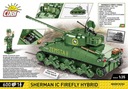 Kocky Malá armáda Sherman IC Firefly Hybrid Cobi Vek dieťaťa 8 rokov +