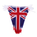 Baner sznurkowy z flagami brytyjskiej Wielkiej Brytanii Marka bez marki