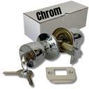 ДВЕРНАЯ РУЧКА РУЧКИ ЗАМОК С ЗАМКОМ ДВЕРНОЙ ТУАЛЕТ ВРАЩАЮЩИЙСЯ СТАЛЬ хромированный набор