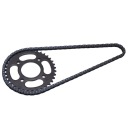 136 MAILLONS CHAÎNES 428 37T CHAÎNE MOTEUR MOTOCYCLETTE AVEC ENGRENAGE VERS UOphoto 9