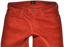 LEE spodnie CORDUROY jeans ELLY _ W32 L33 Długość nogawki zewnętrzna 104 cm