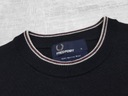 FRED PERRY PÁNSKY SVETER FINE MERINO CREW NECK SWEATER K2502 ČIERNY veľ. S Dominujúca farba čierna