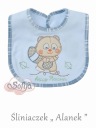 Śliniaczek niemowlęcy ALANEK niebieski