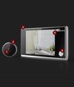 KAMERA Hľadáčik na dvere Judáš Elektronický LCD hľadáčik 3.5 120° + 4 batérie Hrúbka dverí 40 – 100 mm