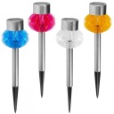 СОЛНЕЧНЫЕ САДОВЫЕ ЛАМПЫ СОЛНЕЧНЫЕ 4шт, ЦВЕТНЫЕ LED 2в1