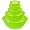 КУХОННЫЕ МИСКИ 5 ШТ. МИСКИ САЛАТНИЦА ПЛАСТМАСС