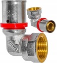 KOLENO LIS 16X1/2 VNITŘNÍ ZÁVIT PEX ALUPEX FI MOSAZ PEVNÁ ČELIST TYPU U
