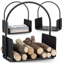 METALOWY STOJAK KOSZ NA DREWNO KOMINKOWE OPAŁOWE REGAŁ DO KOMINKA PRZENOŚNY