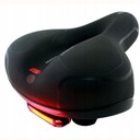 Siodło rowerowe CTB GEL amortyzowane WENTYLOWANE + LAMPKA 10 LED ładow. USB