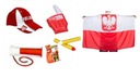 Комплект болельщика Евро-2024, Польша, кепка национальной сборной, бейсбольный флаг, труба.