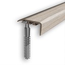 ЛЕСТНИЧНАЯ УГЛОВАЯ ПОЛОСКА ПВХ БЕЛЫЙ ДУБ 6P 2м