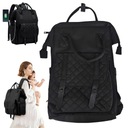 МНОГОФУНКЦИОНАЛЬНАЯ СУМКА ДЛЯ МАТЕРИ И РЕБЕНКА 20Л ВЫСОКОКАЧЕСТВЕННАЯ ЧЕРНАЯ
