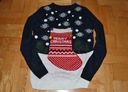 202^ livergy Świąteczny Sweter skarpeta S Rozmiar S