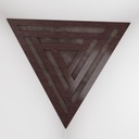 2szt Pułapki Basowe Kątowa Triangle SCIFI-F | Wenge-brązowy