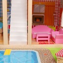 Drevený domček pre bábiky nábytok bazén +osvetlenie Pohlavie chlapci dievčatá unisex
