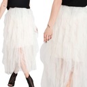 ЮБКА ЖЕНСКАЯ ДЛИННАЯ ЖЕНСТВЕННАЯ ЛЕТНЯЯ ЭЛЕГАНТНАЯ ЮБКА ИЗ ТЮЛЯ ЭКрю 1928 г.