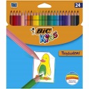 Карандаши BIC 24 цвета Tropicolors для школы