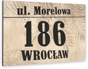 БОЛЬШАЯ АЛЮМИНИЕВАЯ АДРЕСНАЯ ТАБЛИЧКА 30х20 с номером дома