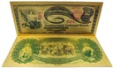 2 DOLARY 1875 Unikatowy Pozłacany Banknot Kolekcjonerski
