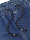 Pánske džínsové krátke strečové nohavice PAS s GUMIČKOU 315 - S Dĺžka nad kolenom