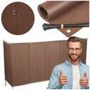 OSŁONA BALKONOWA NA BALKON 1X6M MATA BRĄZOWA NA TARAS UV 99% + GRATIS PL