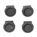 КРУГЛИЙ ПЕРЕМИКАЧ KOLYSKOWY 12V 20 SZT. ПІДСВІТКА LED (СВІТЛОДІОД) 3 ПІНИ 2 ПОЛОЖЕННЯ SPST СИНІЙ ЧЕРВОНИЙ  (18644629337) фото min 10