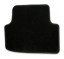 ALFOMBRILLAS ESCOBILLAS DE FELPA NEGRAS PARA SKODA OCTAVIA I (1996-2010) + HAFT 