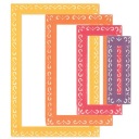 Резак для бумаги Sizzix Framelits прямоугольная рамка с тиснением